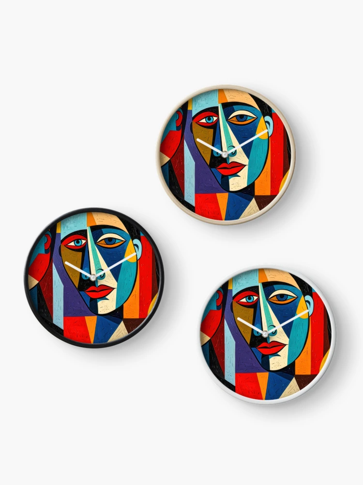 Thumbnail 3 of 4, Clock, Abstract Human no2 designed and sold by Glenburn Graphics.
