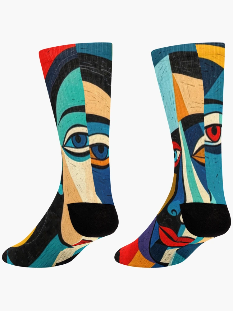 Thumbnail 4 of 5, Socks, Abstract Human no2 designed and sold by Glenburn Graphics.
