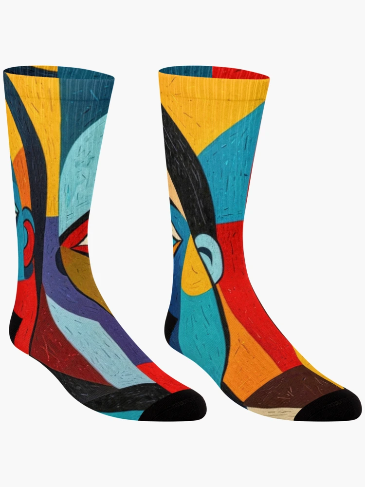 Thumbnail 3 of 5, Socks, Abstract Human no2 designed and sold by Glenburn Graphics.