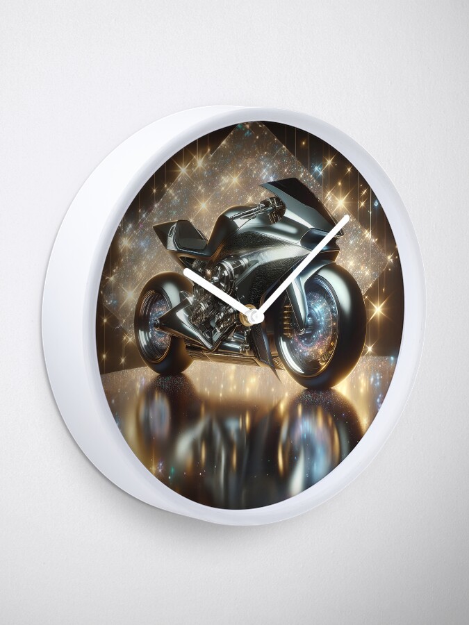 Thumbnail 1 of 4, Clock, The futuristic, modern motorcycle designed and sold by starchim01.