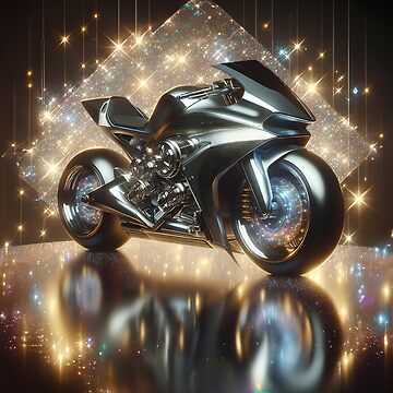 Artwork thumbnail, The futuristic, modern motorcycle by Marcu Ioachim