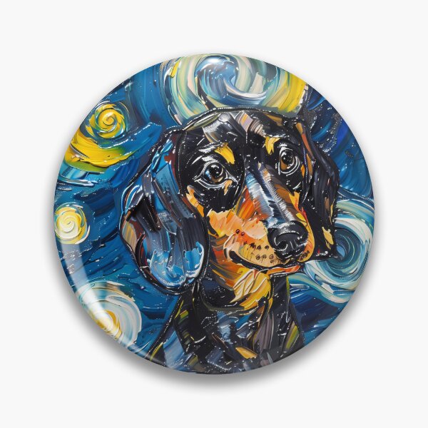 Item preview, Starry Night Dachshund Van Gogh Dog designed and sold by Vangoholic.
