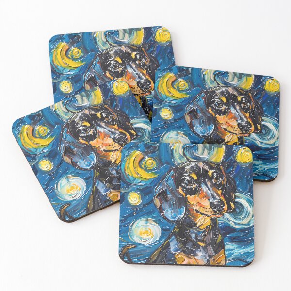 Item preview, Starry Night Dachshund Van Gogh Dog designed and sold by Vangoholic.