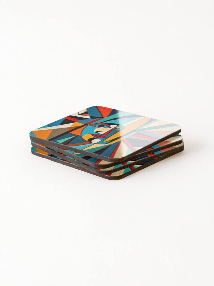 Thumbnail 4 of 5, Coasters (Set of 4), Abstract Human no4 designed and sold by RivenWaters.
