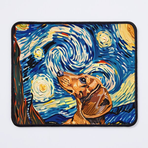 Item preview, Starry Night Dachshund Van Gogh Dog designed and sold by Vangoholic.