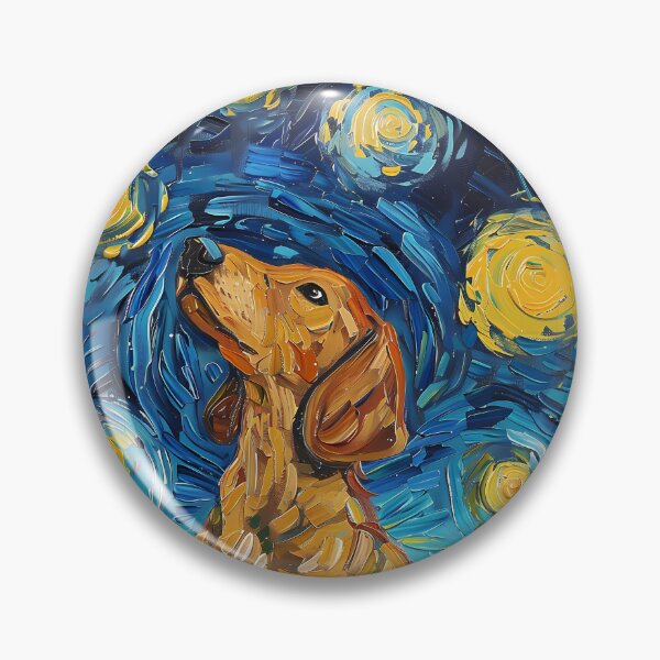 Item preview, Starry Night Dachshund Van Gogh Dog designed and sold by Vangoholic.