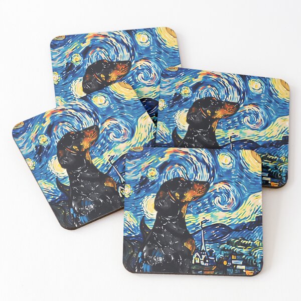 Item preview, Copy of Starry Night Dachshund Van Gogh Dog designed and sold by Vangoholic.