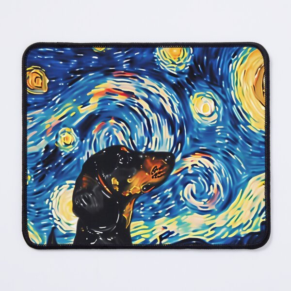 Item preview, Copy of Starry Night Dachshund Van Gogh Dog designed and sold by Vangoholic.