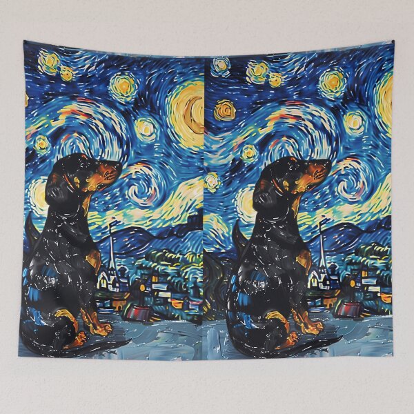 Item preview, Copy of Starry Night Dachshund Van Gogh Dog designed and sold by Vangoholic.