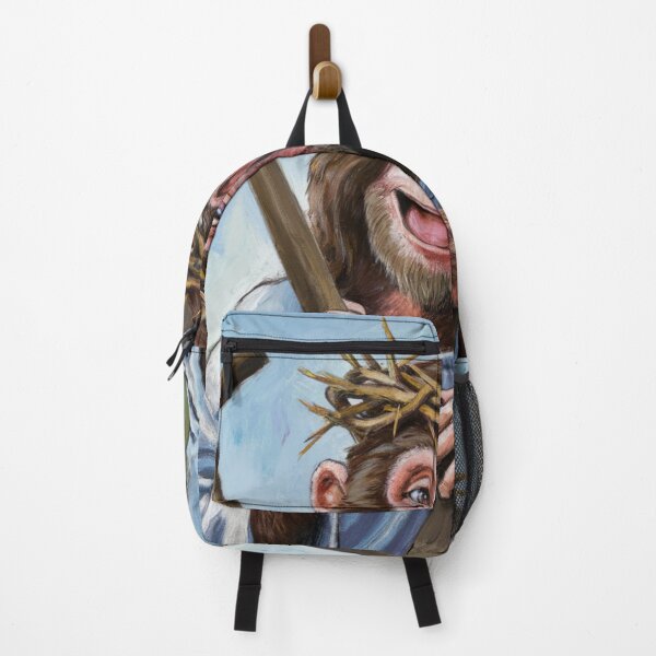 Item preview, JESUS MONKEY PAINTING ."christian monkey lovers designed and sold by ChristianArt6.