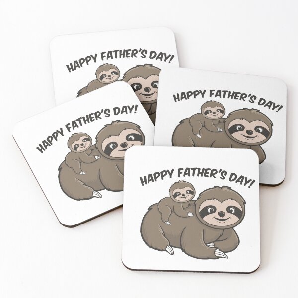 Item preview, Happy Father's Day! Sloth with Child designed and sold by JoraArt.