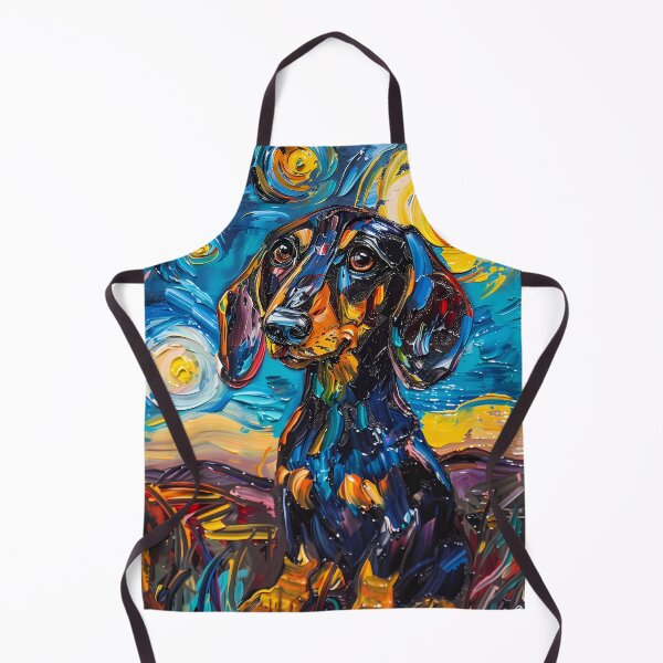 Item preview, Starry Night Dachshund Van Gogh Dog designed and sold by Vangoholic.