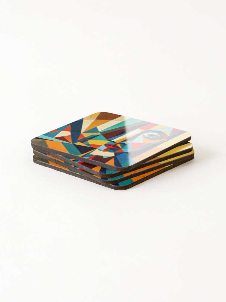 Thumbnail 4 of 5, Coasters (Set of 4), Abstract Human no7 designed and sold by RivenWaters.
