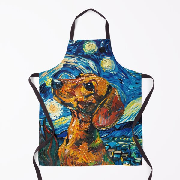 Item preview, Starry Night Dachshund Van Gogh Dog designed and sold by Vangoholic.