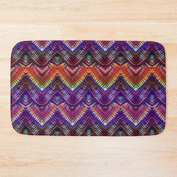 Item preview, Earthy Tie Dye Diamonds warm colors trippy psychedelic indigenous art designed and sold by AuroraXGreen.