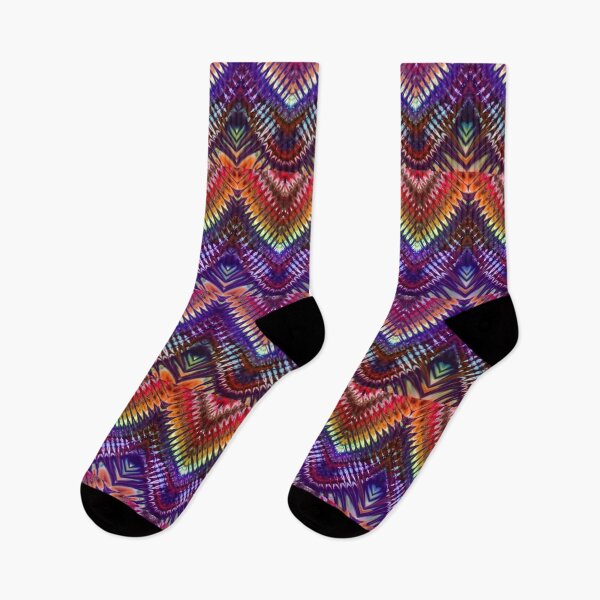 Item preview, Earthy Tie Dye Diamonds warm colors trippy psychedelic indigenous art designed and sold by AuroraXGreen.