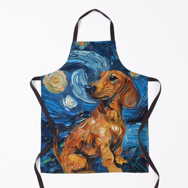 Item preview, Starry Night Dachshund Van Gogh Dog designed and sold by Vangoholic.
