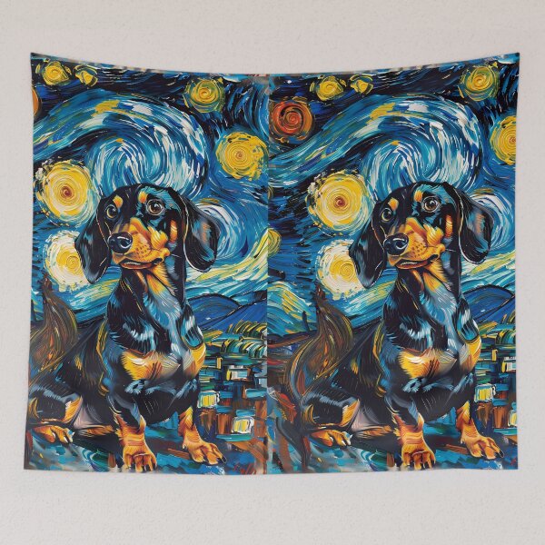 Item preview, Starry Night Dachshund Van Gogh Dog designed and sold by Vangoholic.