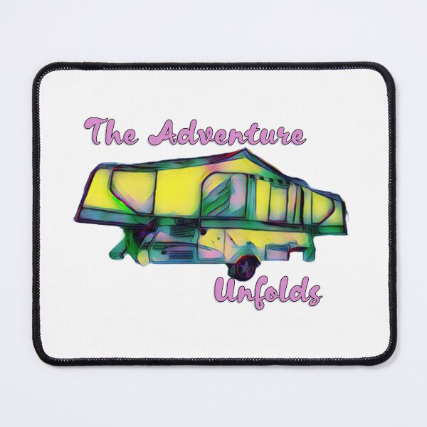 Item preview, The Adventure Unfolds Folding Caravan - Yellow and Purple designed and sold by BeccaAelishe.