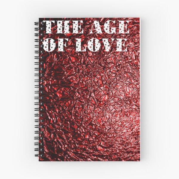Item preview, Red Metal The Age Of Love Text Vertical designed and sold by eddiebarronshop.