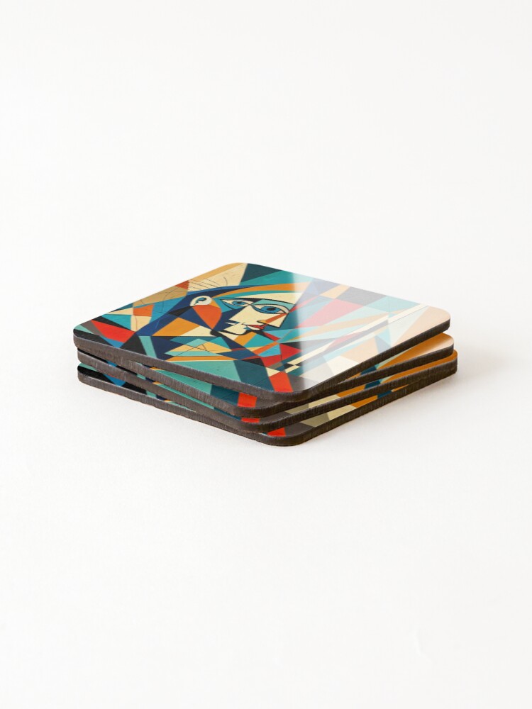 Thumbnail 4 of 5, Coasters (Set of 4), Abstract Human no8 designed and sold by RivenWaters.