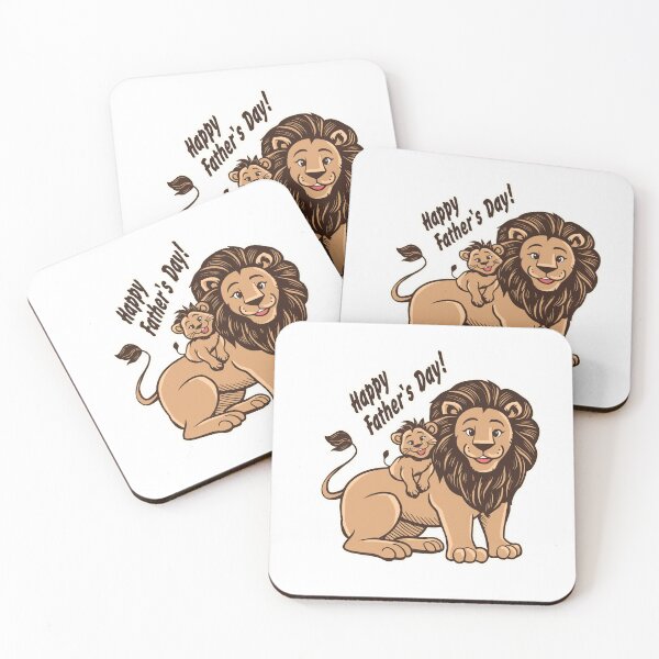 Item preview, Happy Father's Day. Lion and lioness.  designed and sold by JoraArt.