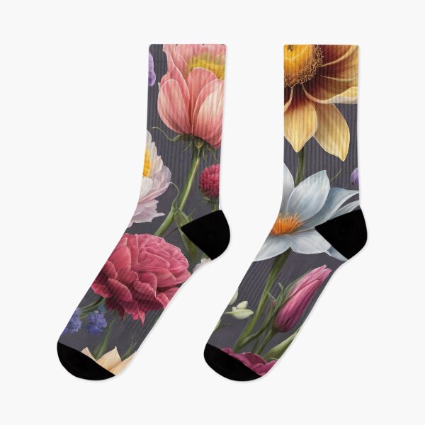 Item preview, Cute pastel color flowers collage, floral pattern design. designed and sold by HAKKI ARSLAN.