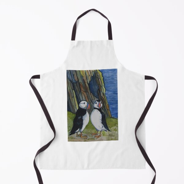 Item preview, Two Puffins. Watercolor on 21x29.7cm paper. designed and sold by crowleyronan123.