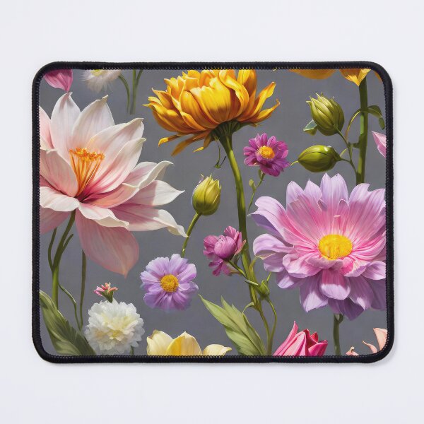 Item preview, Cute pastel color flowers collage, floral pattern design. designed and sold by HAKKI ARSLAN.