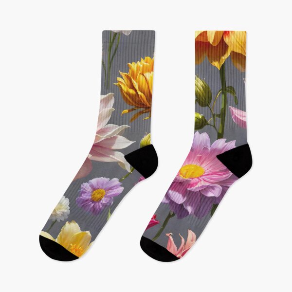 Item preview, Cute pastel color flowers collage, floral pattern design. designed and sold by HAKKI ARSLAN.