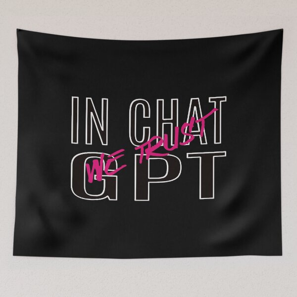 Item preview, In Chat GPT We Trust designed and sold by CozyLightsStore.
