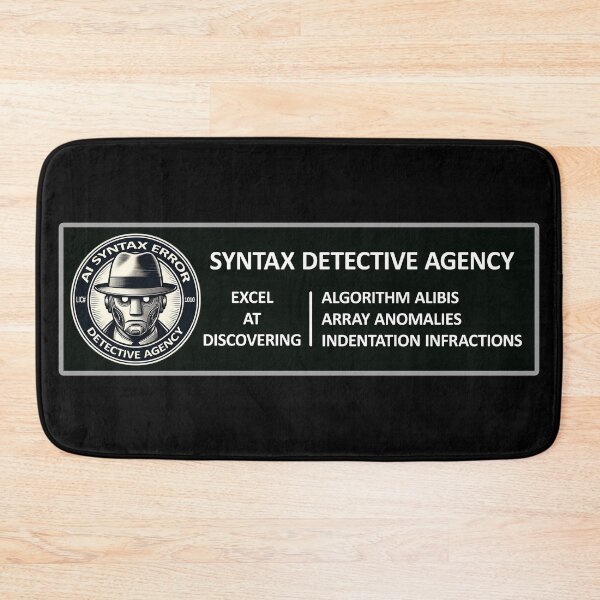 Item preview, AI Syntax Error Detective Agency We Excel At Code Conundrums designed and sold by SportsT-Shirts.