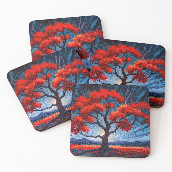 Item preview, Red Tree No2 designed and sold by Glenburn Graphics.