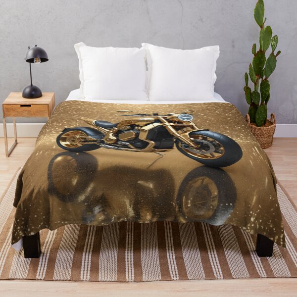 Item preview, Motorcycle on golden glitter background designed and sold by Marcu Ioachim.