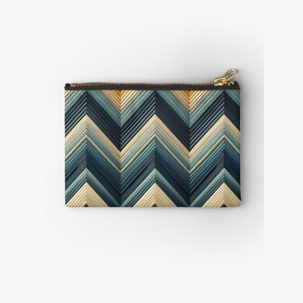 Item preview, Chevron Dark blue and pastel yellow  patterns designed and sold by BlackCatspet1.