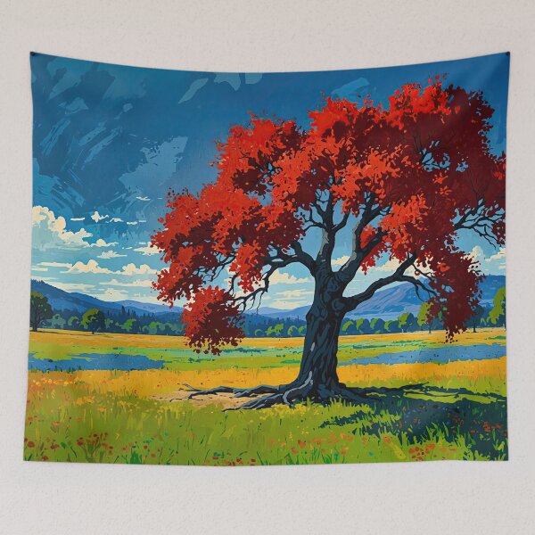 Aperçu de l'œuvre Arbre rouge n°3 créée et vendue par Glenburn Graphics.