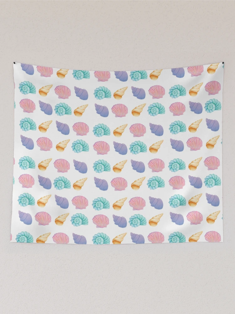 Thumbnail 2 of 3, Tapestry, Colorful Seashells Pattern designed and sold by PatternCreators.