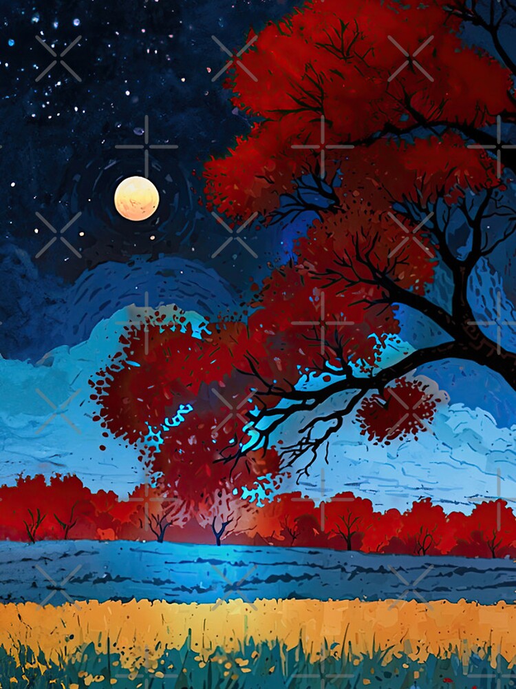 Thumbnail 5 of 5, iPhone Case, Red Tree No4 designed and sold by RivenWaters.