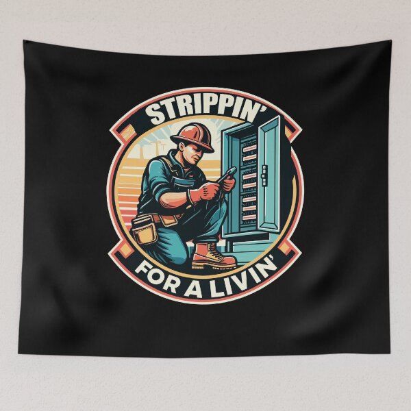 Item preview, Stripping For A Living Powerline Electricians Electrical designed and sold by Dressed For  Duty.