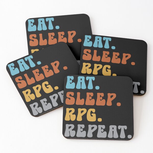 Item preview, Eat Sleep RPG Repeat Roleplayer Game Lover designed and sold by TKsTees.