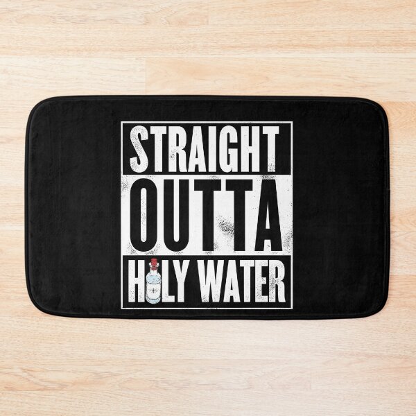 Item preview, Straight Outta Holy Water Christian Baptism Religion Faith designed and sold by Dressed For  Duty.