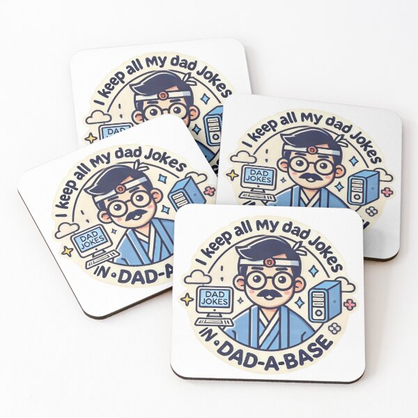 Item preview, I Keep All My Dad Jokes in a Dad-a-Base - Funny Dad Joke Design designed and sold by KriticalDesigns.
