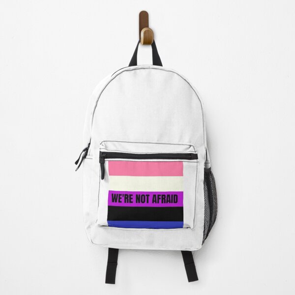 Item preview, We're Not Afraid Genderfluid Pride Flag designed and sold by MiscellanyGifts.