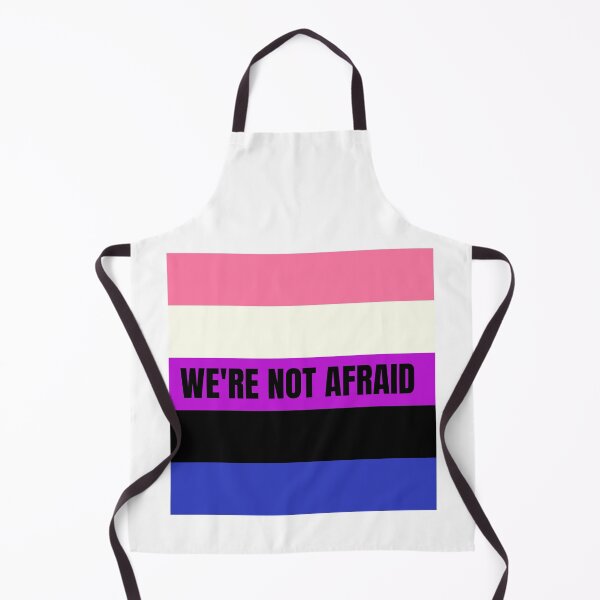 Item preview, We're Not Afraid Genderfluid Pride Flag designed and sold by MiscellanyGifts.