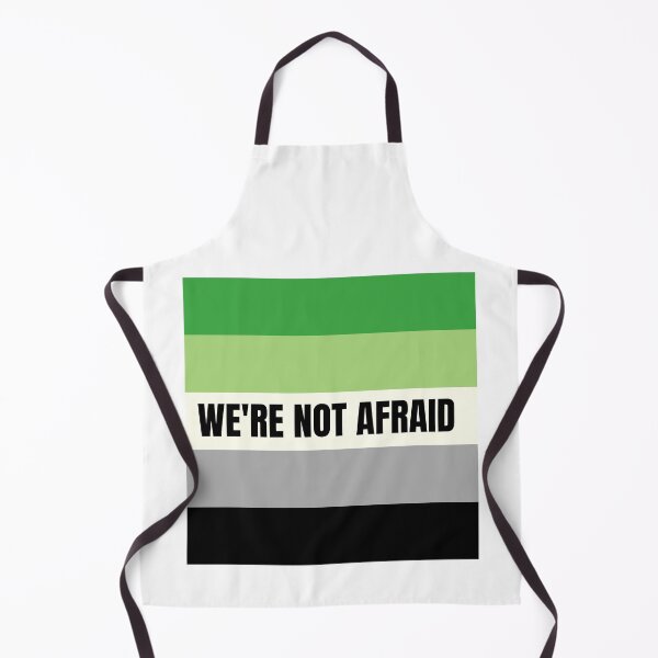 Item preview, We're Not Afraid Aromantic Pride Flag designed and sold by MiscellanyGifts.