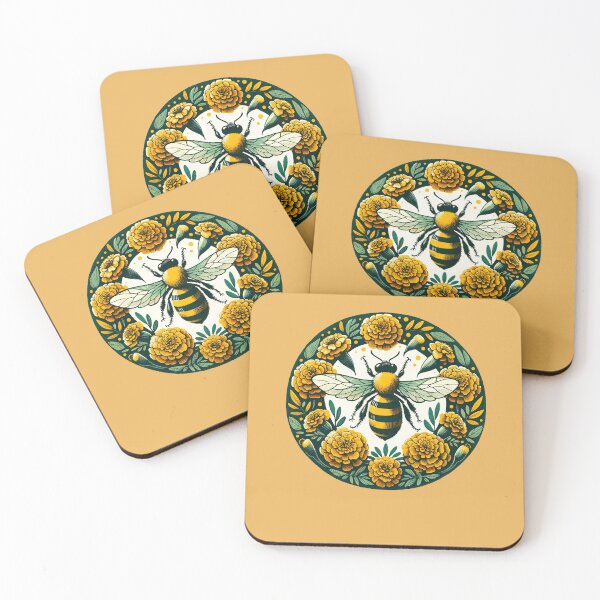 Item preview, Marigold Honeybee designed and sold by FrictionMaxxing.