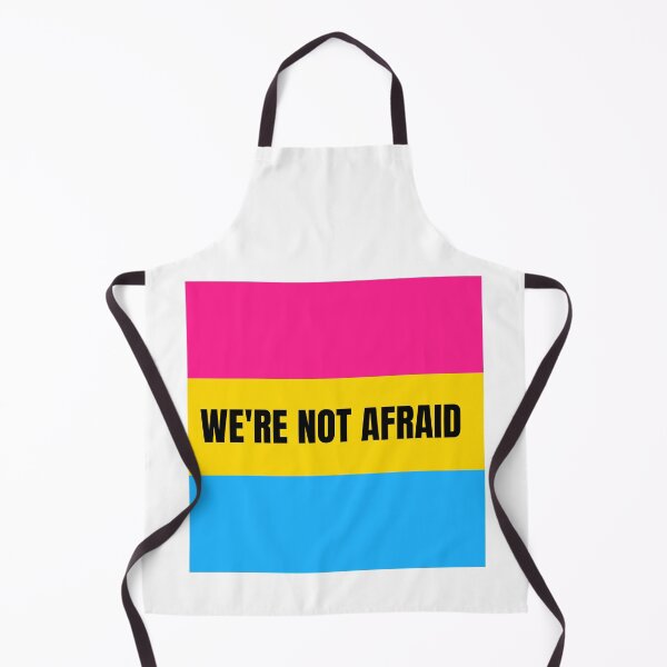 Item preview, We're Not Afraid Pansexual Pride Flag designed and sold by MiscellanyGifts.