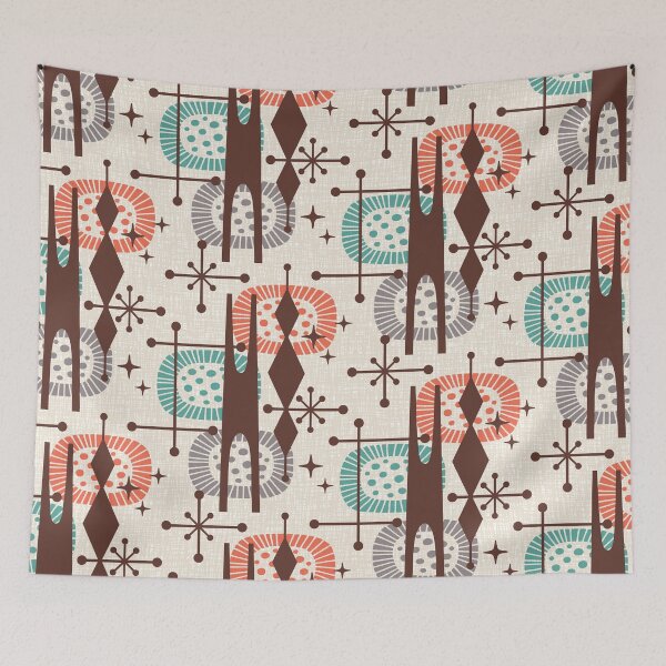 Item preview, Retro Mid Century Modern Atomic Age Pattern designed and sold by tonymagnerart.