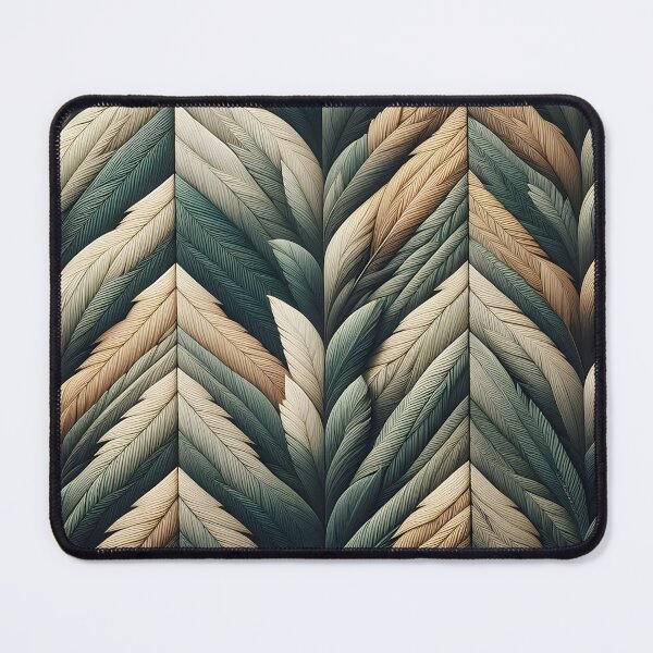 Item preview, Herringbone Muted green and beige designed and sold by BlackCatspet1.