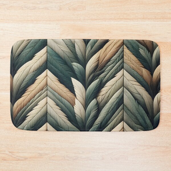 Item preview, Herringbone Muted green and beige designed and sold by BlackCatspet1.